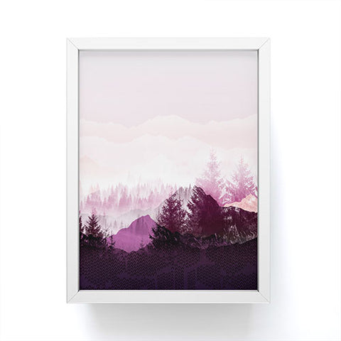 Iveta Abolina Purple Horizon Framed Mini Art Print