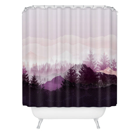 Iveta Abolina Purple Horizon Shower Curtain