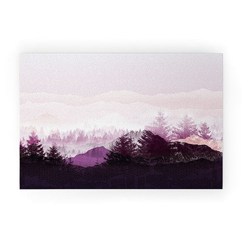Iveta Abolina Purple Horizon Welcome Mat