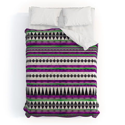 Iveta Abolina Purple Navajo Duvet Cover