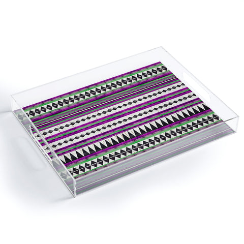 Iveta Abolina Purple Navajo Acrylic Tray