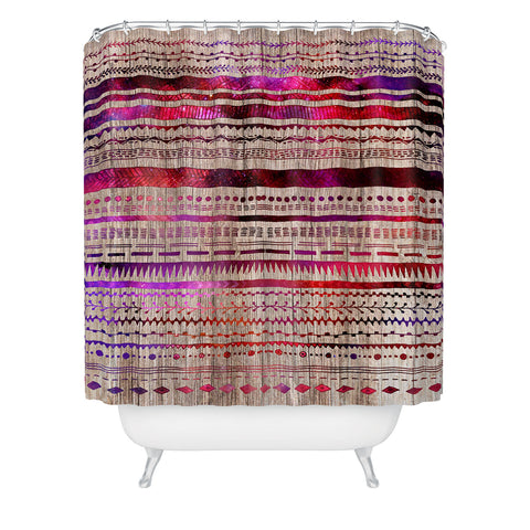 Iveta Abolina Purple Nebula Shower Curtain