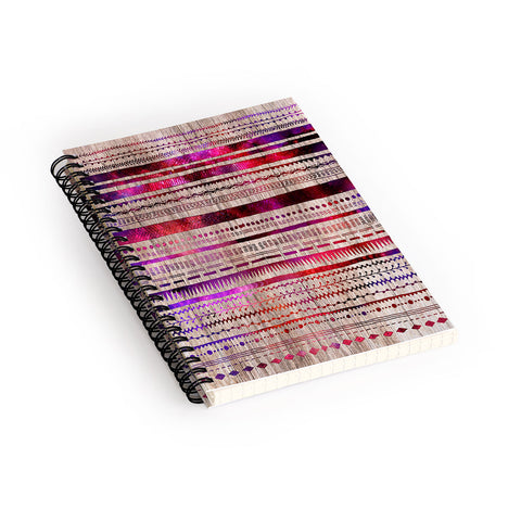 Iveta Abolina Purple Nebula Spiral Notebook
