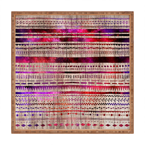 Iveta Abolina Purple Nebula Square Tray