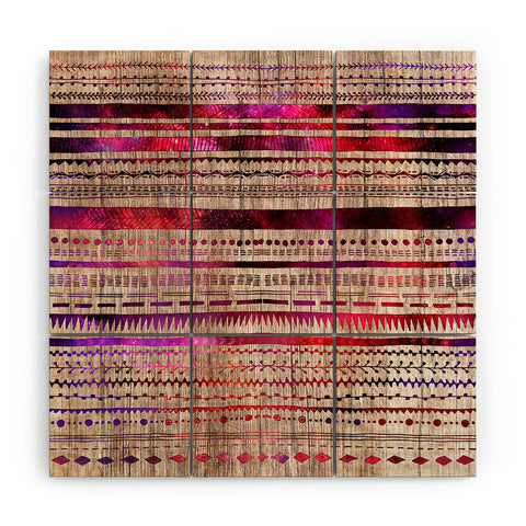 Iveta Abolina Purple Nebula Wood Wall Mural