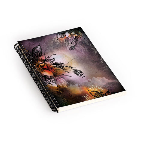 Iveta Abolina Purple Storm Spiral Notebook