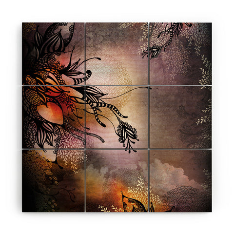 Iveta Abolina Purple Storm Wood Wall Mural