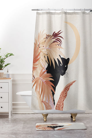 Iveta Abolina Raffi Moon Shower Curtain And Mat