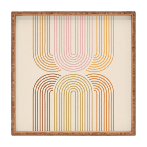 Iveta Abolina Rainbow Arches I Square Tray