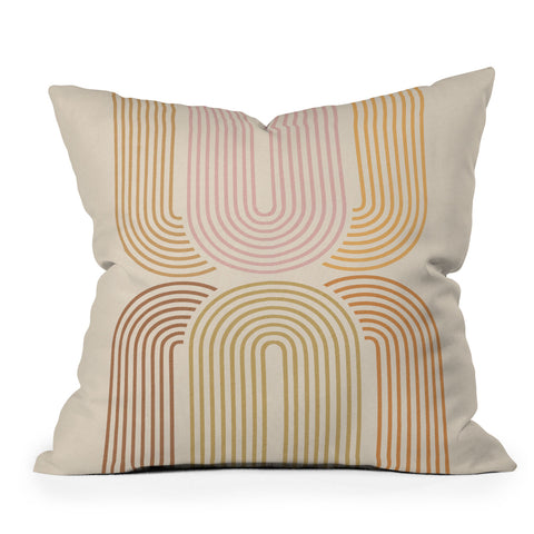Iveta Abolina Rainbow Arches I Throw Pillow