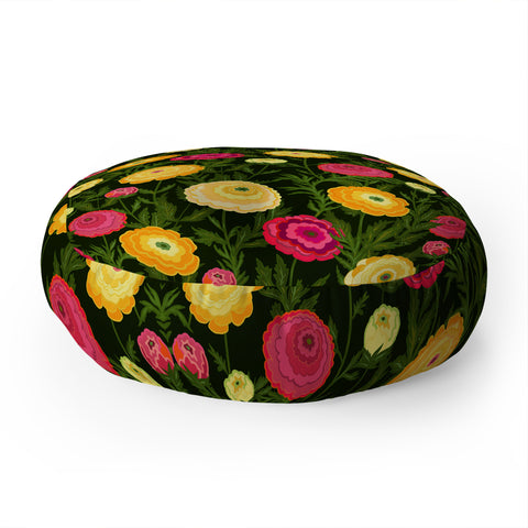 Iveta Abolina Ranunculus Love Floor Pillow Round