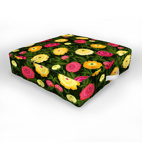 Iveta Abolina Ranunculus Love Outdoor Floor Cushion