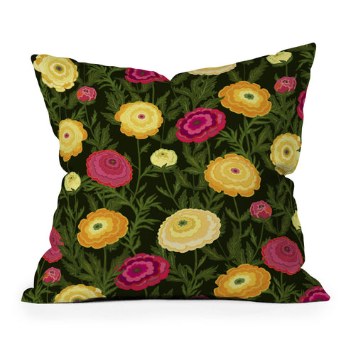 Iveta Abolina Ranunculus Love Throw Pillow