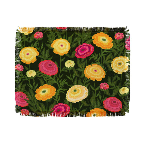 Iveta Abolina Ranunculus Love Throw Blanket