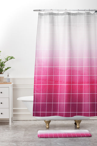 Iveta Abolina Raspberry Juice Shower Curtain And Mat