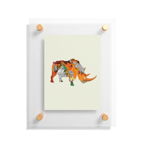 Iveta Abolina Rhino Floating Acrylic Print