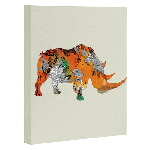 Iveta Abolina Rhino Art Canvas
