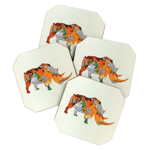 Iveta Abolina Rhino Coaster Set