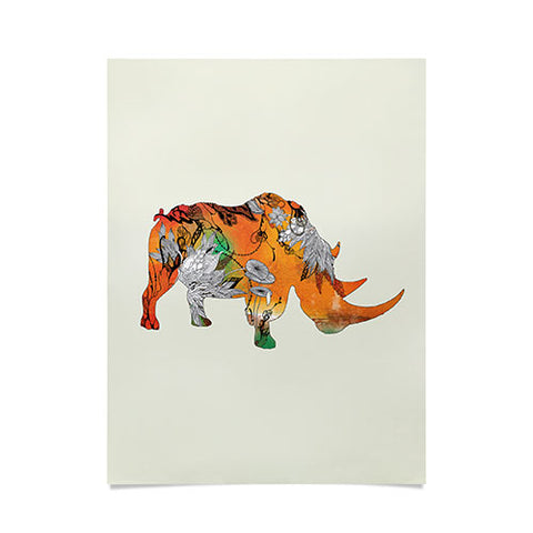 Iveta Abolina Rhino Poster