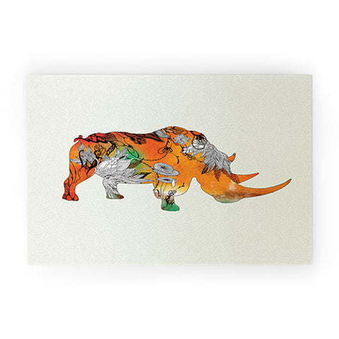 Iveta Abolina Rhino Welcome Mat
