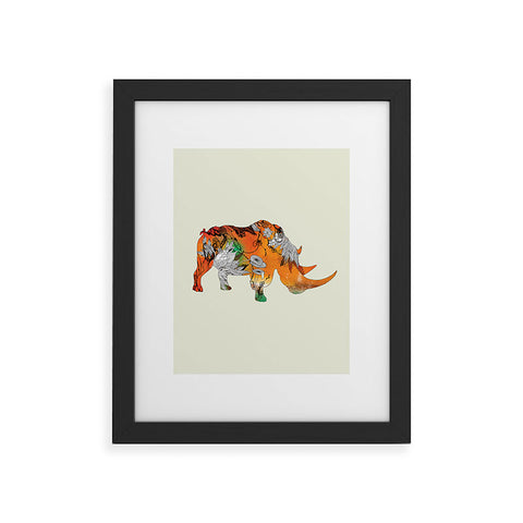 Iveta Abolina Rhino Framed Art Print