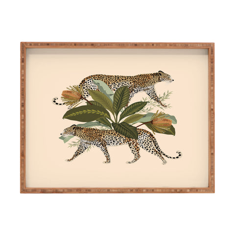 Iveta Abolina Risette Cheetah Light Rectangular Tray