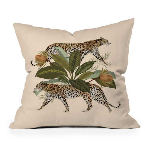 Iveta Abolina Risette Cheetah Light Throw Pillow