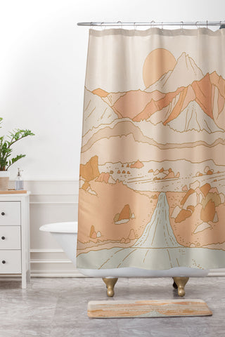 Iveta Abolina Roadtrip No 1 Shower Curtain And Mat