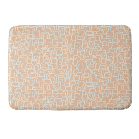 Iveta Abolina Rolling Hill Arches Coral Memory Foam Bath Mat