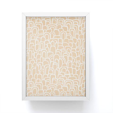 Iveta Abolina Rolling Hill Arches Coral Framed Mini Art Print