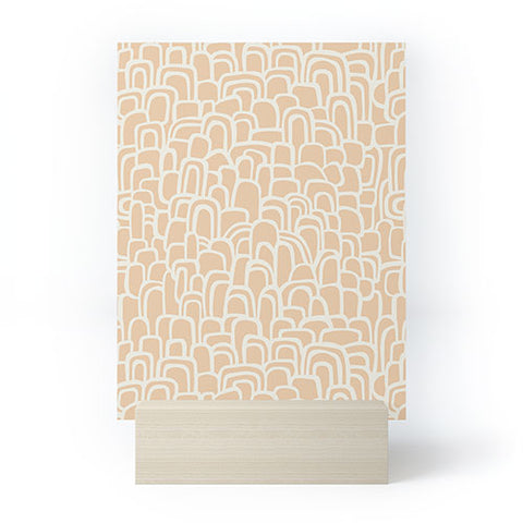 Iveta Abolina Rolling Hill Arches Coral Mini Art Print