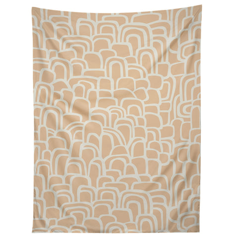 Iveta Abolina Rolling Hill Arches Coral Tapestry