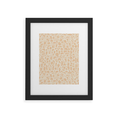 Iveta Abolina Rolling Hill Arches Coral Framed Art Print