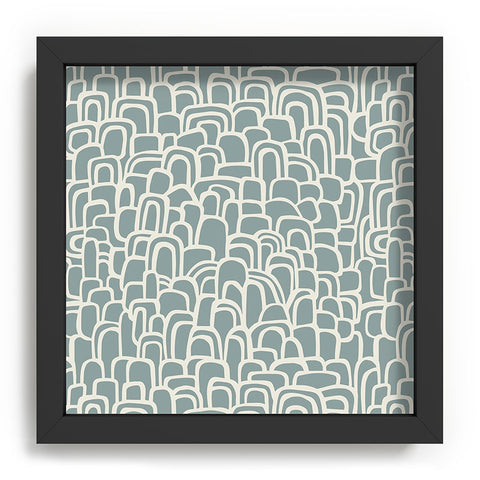 Iveta Abolina Rolling Hill Arches Teal Recessed Framing Square