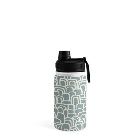 Iveta Abolina Rolling Hill Arches Teal Water Bottle