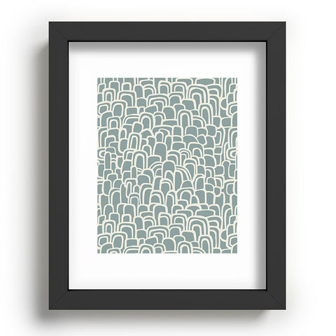Iveta Abolina Rolling Hill Arches Teal Recessed Framing Rectangle