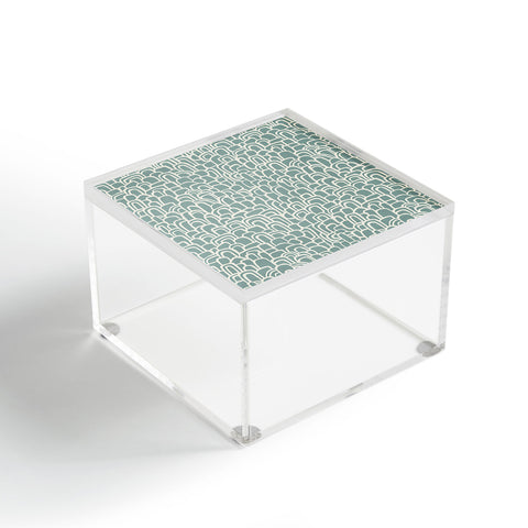 Iveta Abolina Rolling Hill Arches Teal Acrylic Box