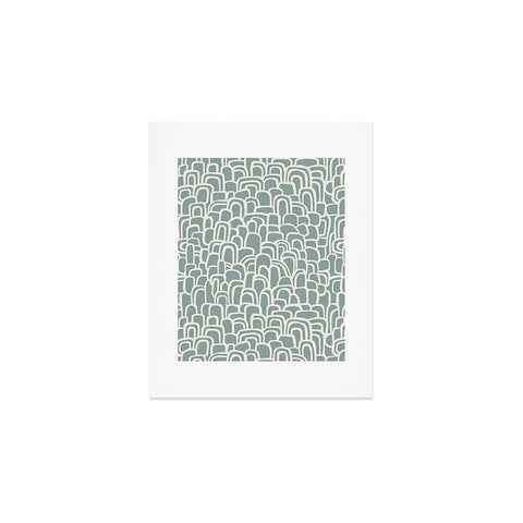 Iveta Abolina Rolling Hill Arches Teal Art Print