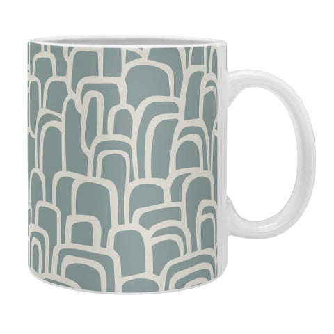 Iveta Abolina Rolling Hill Arches Teal Coffee Mug