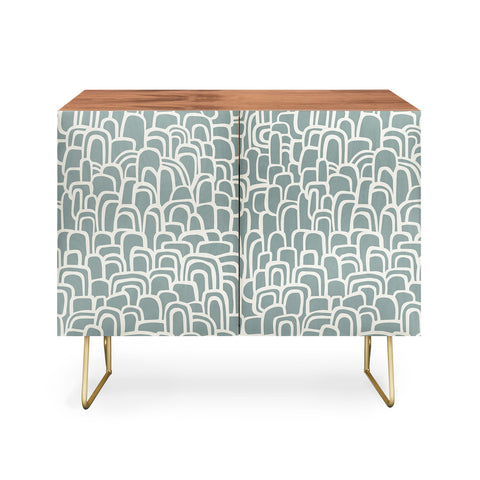 Iveta Abolina Rolling Hill Arches Teal Credenza