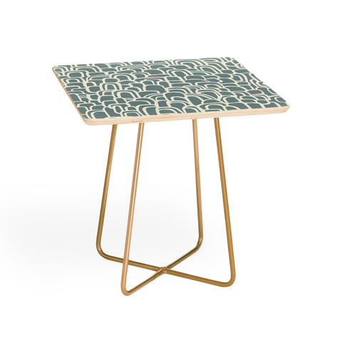 Iveta Abolina Rolling Hill Arches Teal Side Table