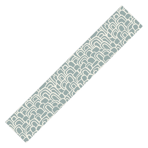 Iveta Abolina Rolling Hill Arches Teal Table Runner