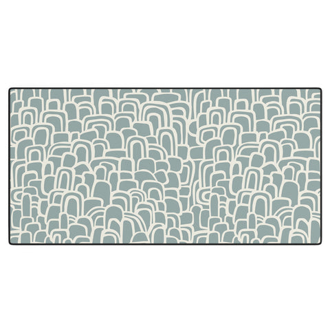 Iveta Abolina Rolling Hill Arches Teal Desk Mat