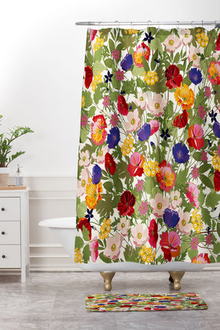 Iveta Abolina Rosamonde Shower Curtain And Mat