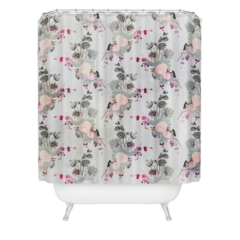Iveta Abolina Rose Blush Shower Curtain