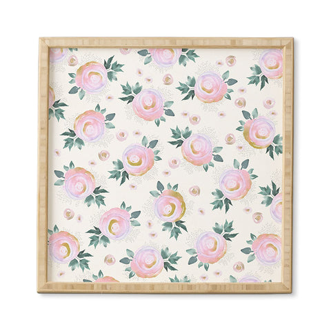 Iveta Abolina Rose Taffy Framed Wall Art