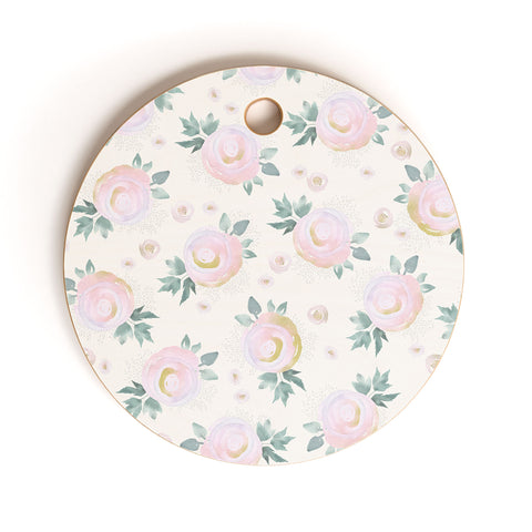 Iveta Abolina Rose Taffy Cutting Board Round