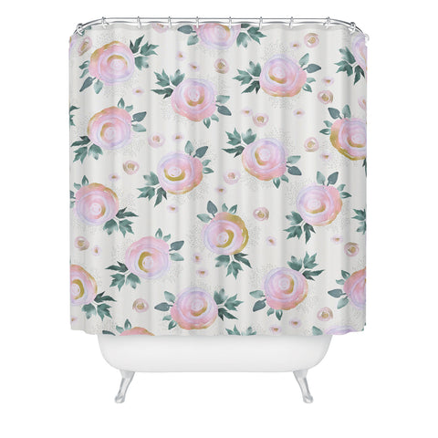 Iveta Abolina Rose Taffy Shower Curtain