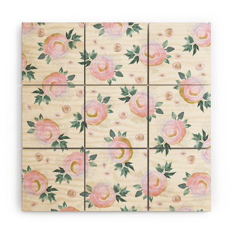 Iveta Abolina Rose Taffy Wood Wall Mural