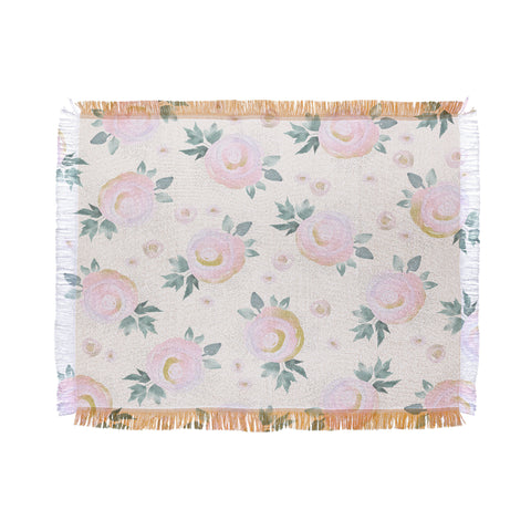 Iveta Abolina Rose Taffy Throw Blanket